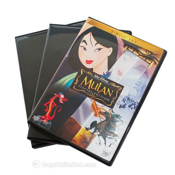 DVD Replacement Case. BLACK. Holds